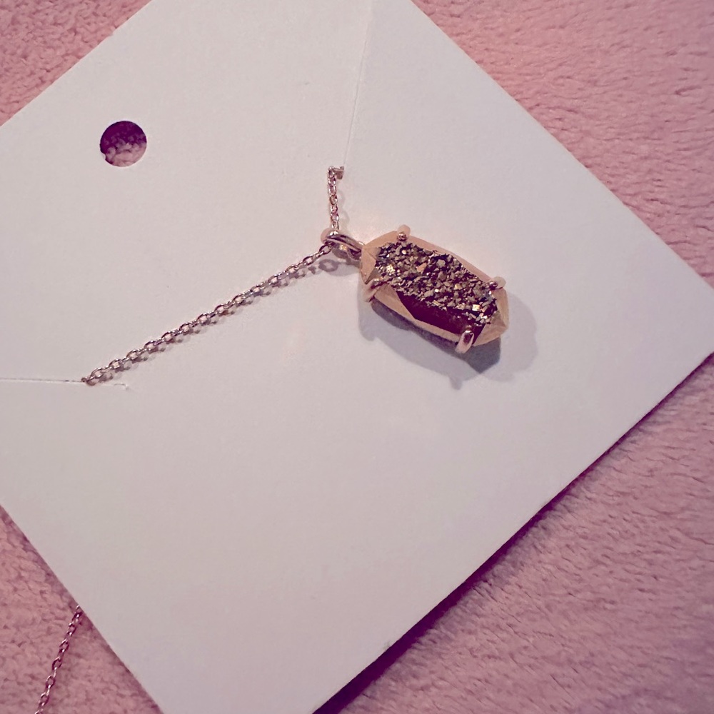Kendra Scott - Rose Gold Bronze Glitter Necklace